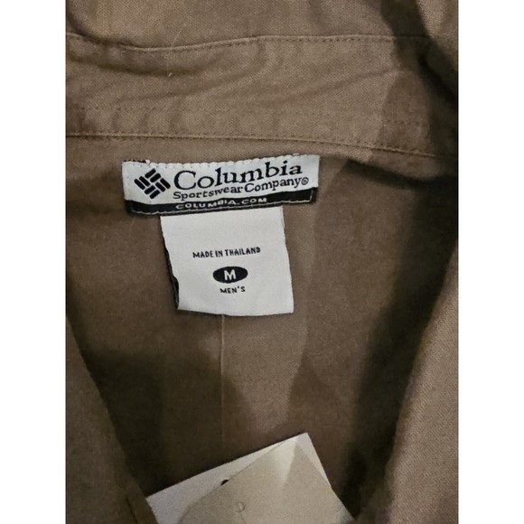 NWT Columbia Shooting Shirt Shoulder Timberwolf Men’s Sz Medium Tan Camo Hunting - Picture 5 of 11